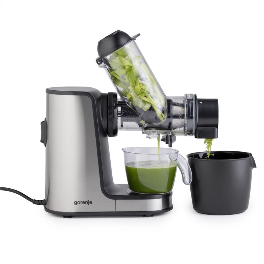 Gorenje Slow Juicer JC200BE, 200W, schwarz/silber