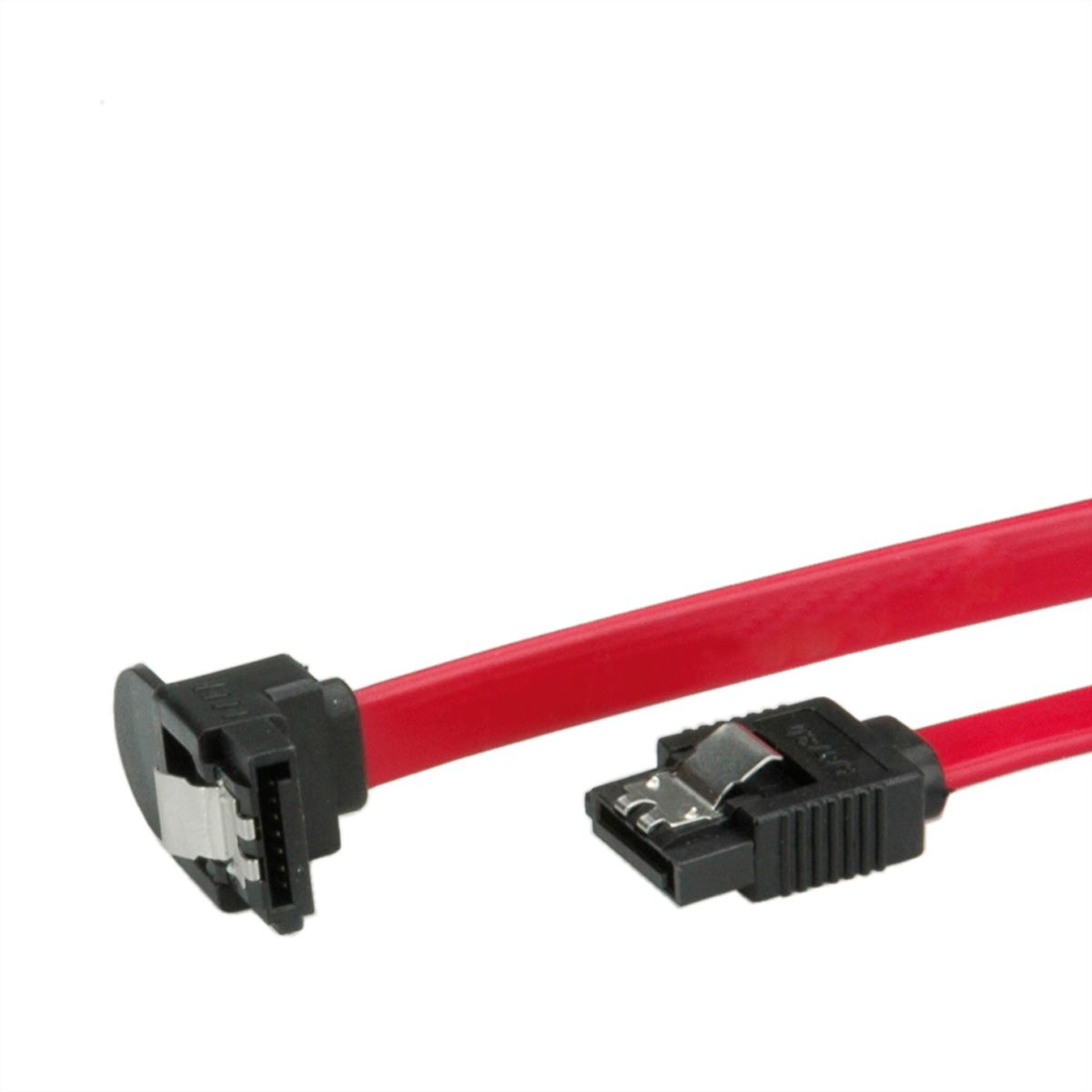 ROLINE Int. SATA 6.0 Gbit/s HDD-Kabel mit Schnappverschluss, gewinkelt, 1 m
