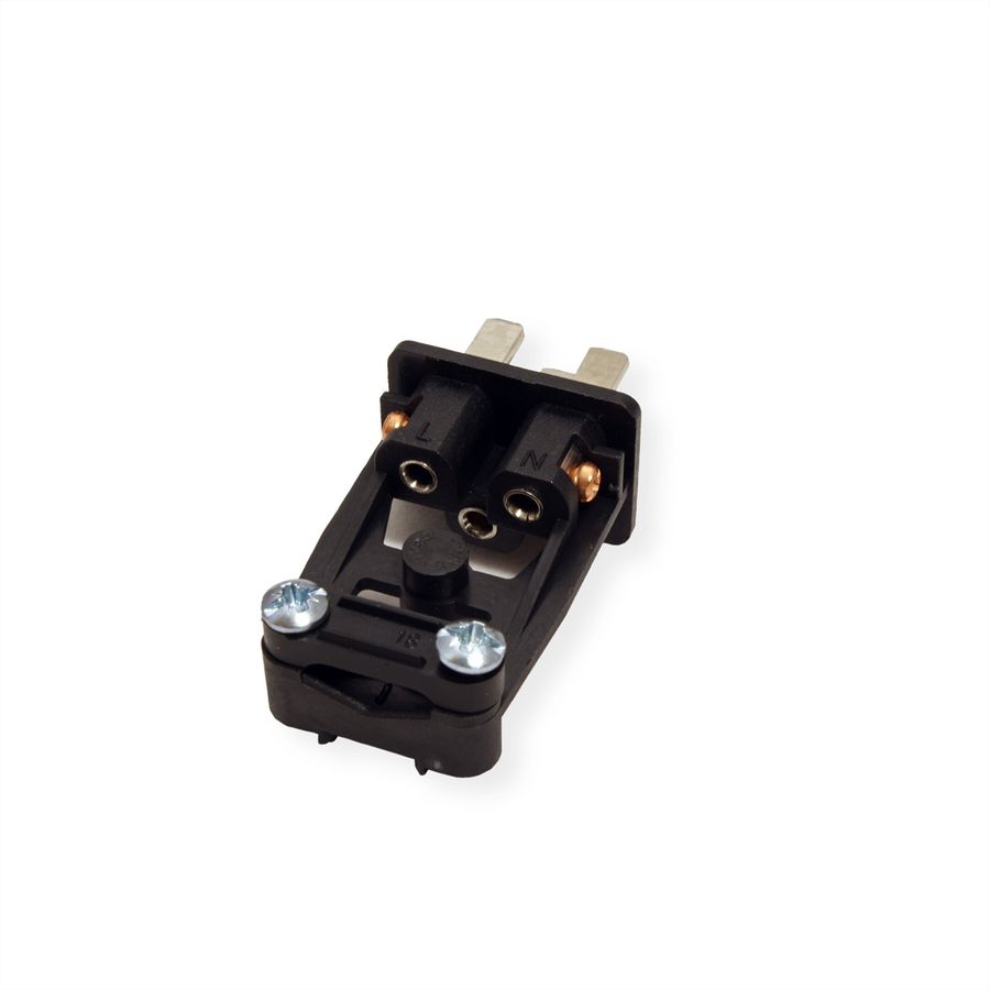 BACHMANN Kaltgerätestecker IEC320 C20 16A/250VAC, Schraubanschluß, schwarz
