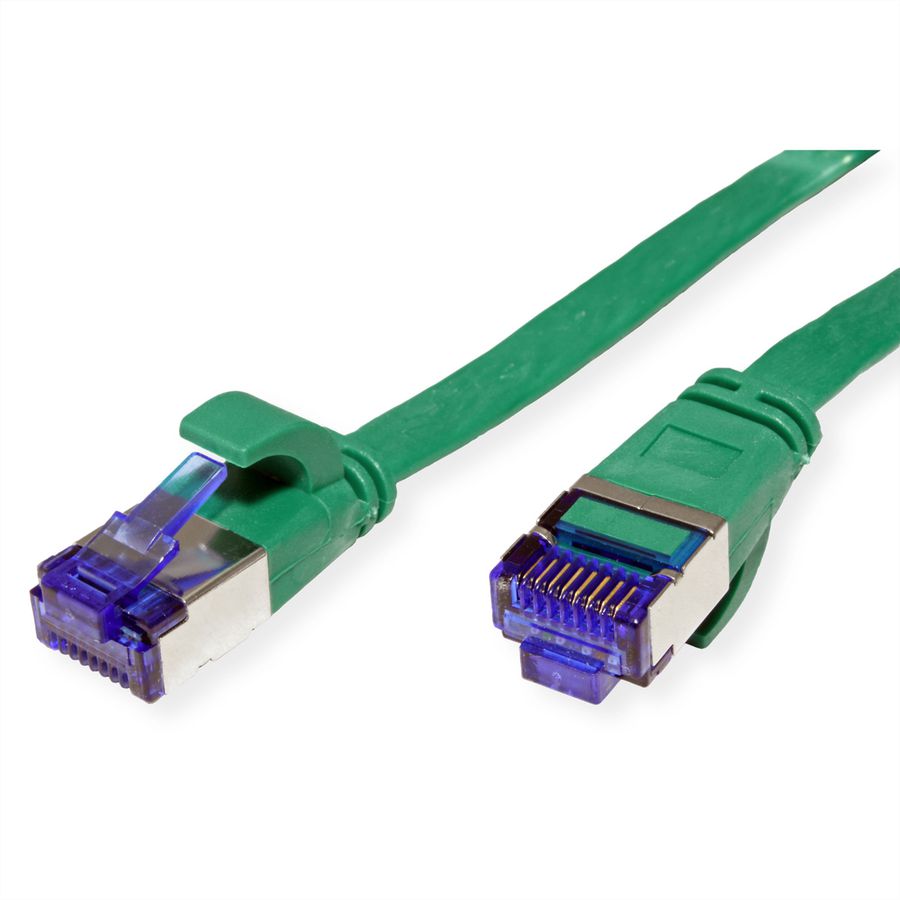 VALUE Patchkabel Cat.6A (Class EA) FTP, extra-flach, grün, 5 m