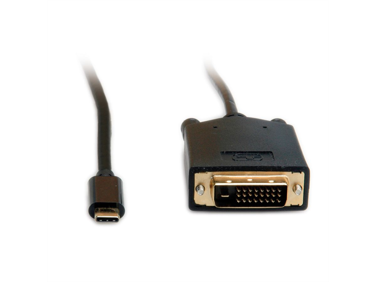 VALUE Câble adaptateur type C - DVI, M/M, 2 m