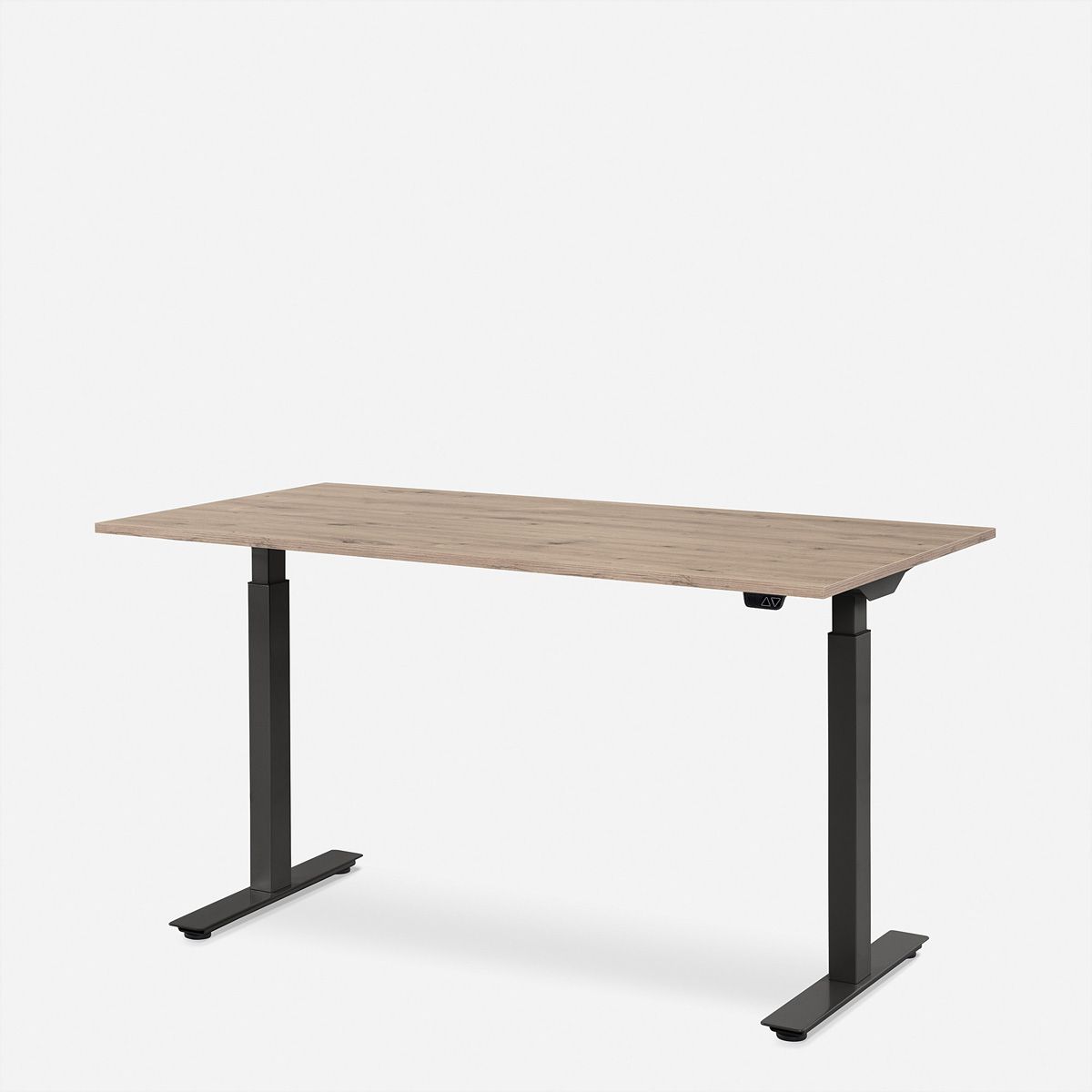 WRK21 Schreibtisch Smart 180 x 80 cm, Höhenverstellbar, Kendal Eiche / Schwarz
