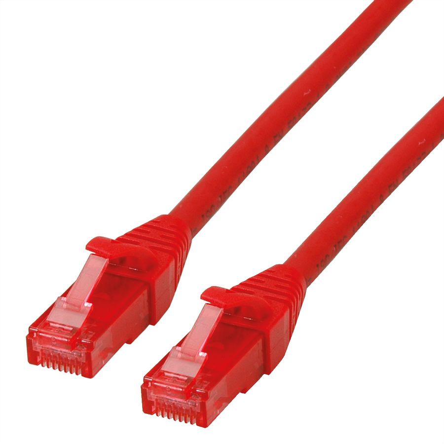 Cordon ROLINE UTP Cat.6, LSOH, Component Level, rouge, 0,3 m
