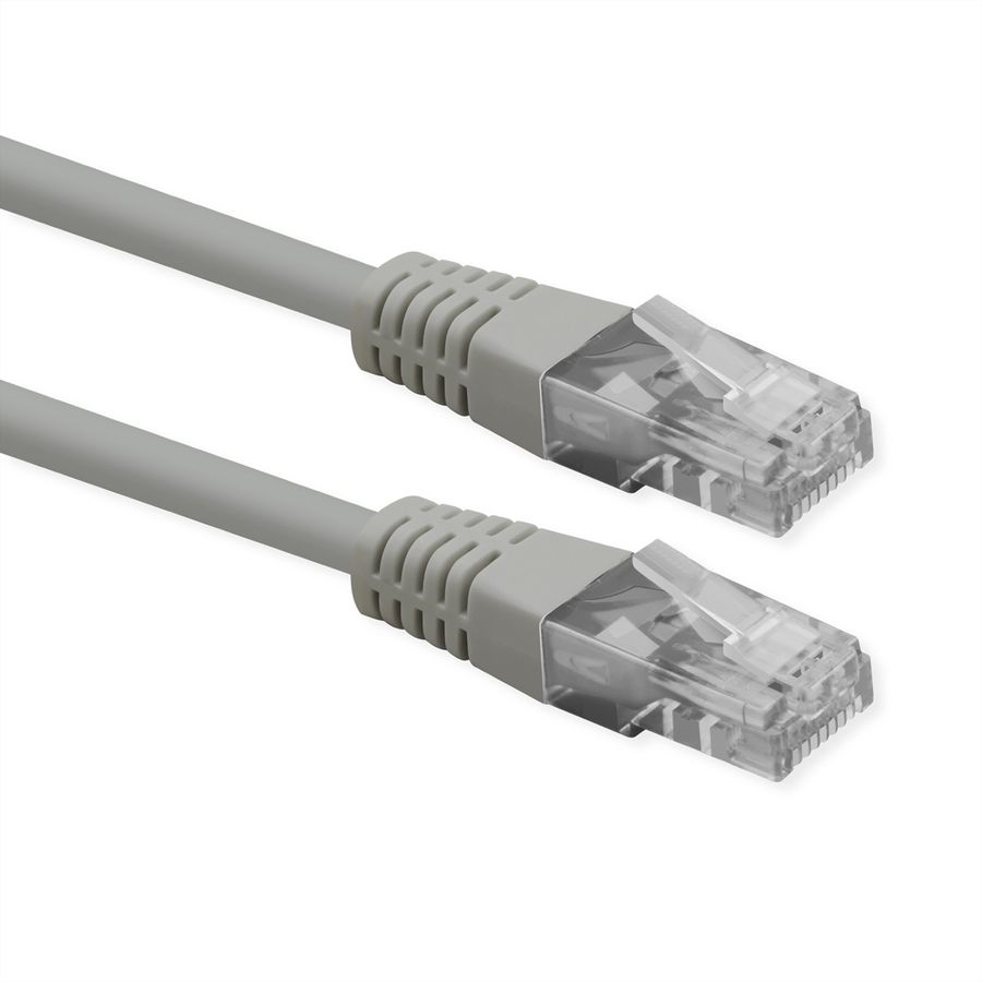 ROLINE Patchkabel Cat.6 (Class E), UTP, PoE, grau, 5 m