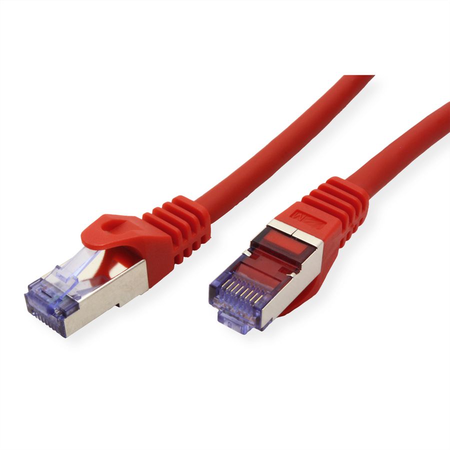 Cordon ROLINE S/FTP(PiMF) Cat.6A / 10 Gigabit, LSOH, Component Level, rouge, 2 m