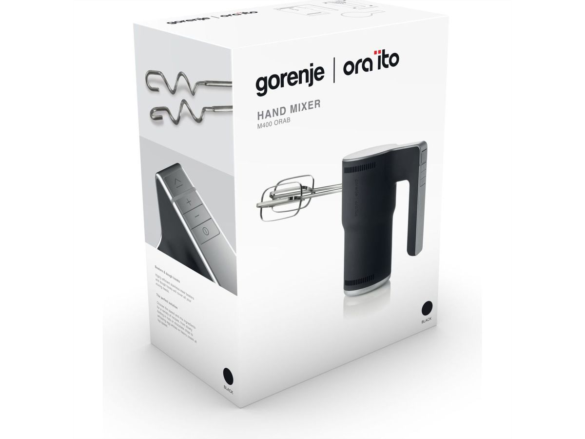 Gorenje Mixeur à main M400ORAB, 400 W, noire