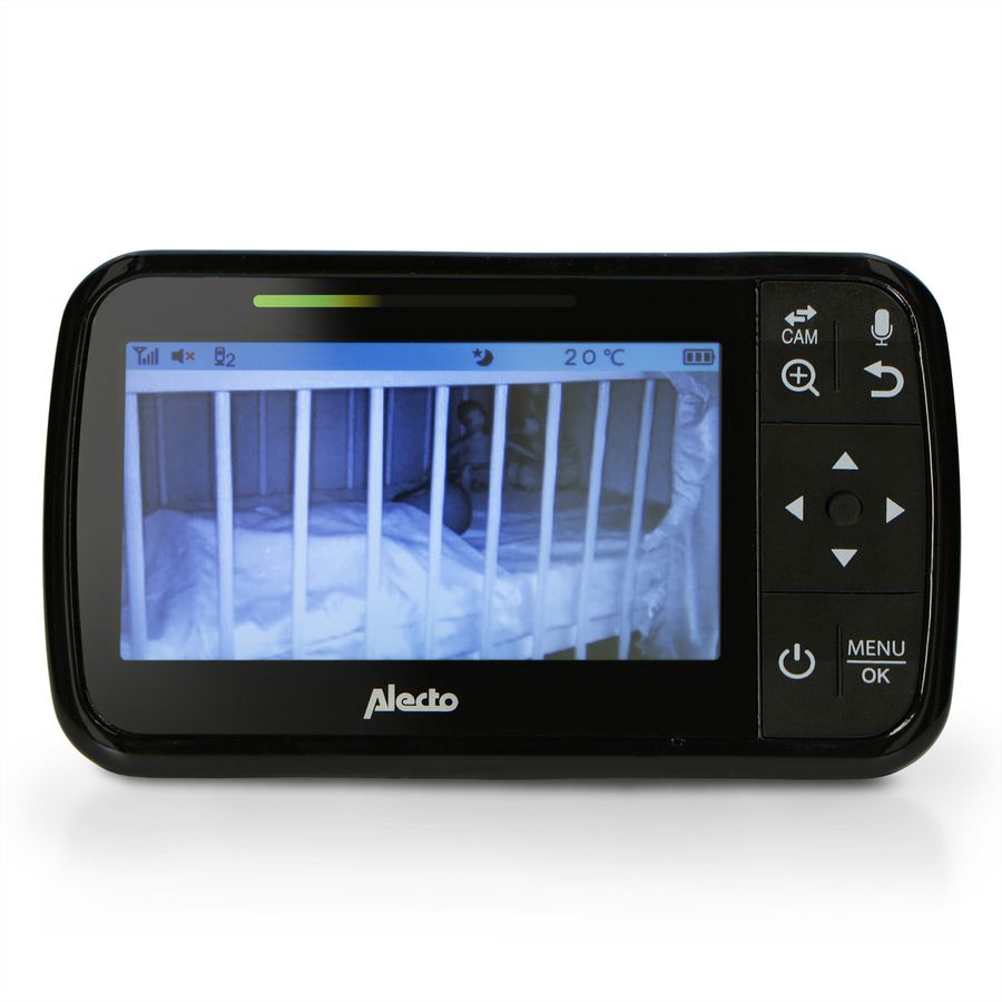 Alecto Babyphone DVM149 avec caméra, écran couleur 4.3", noir