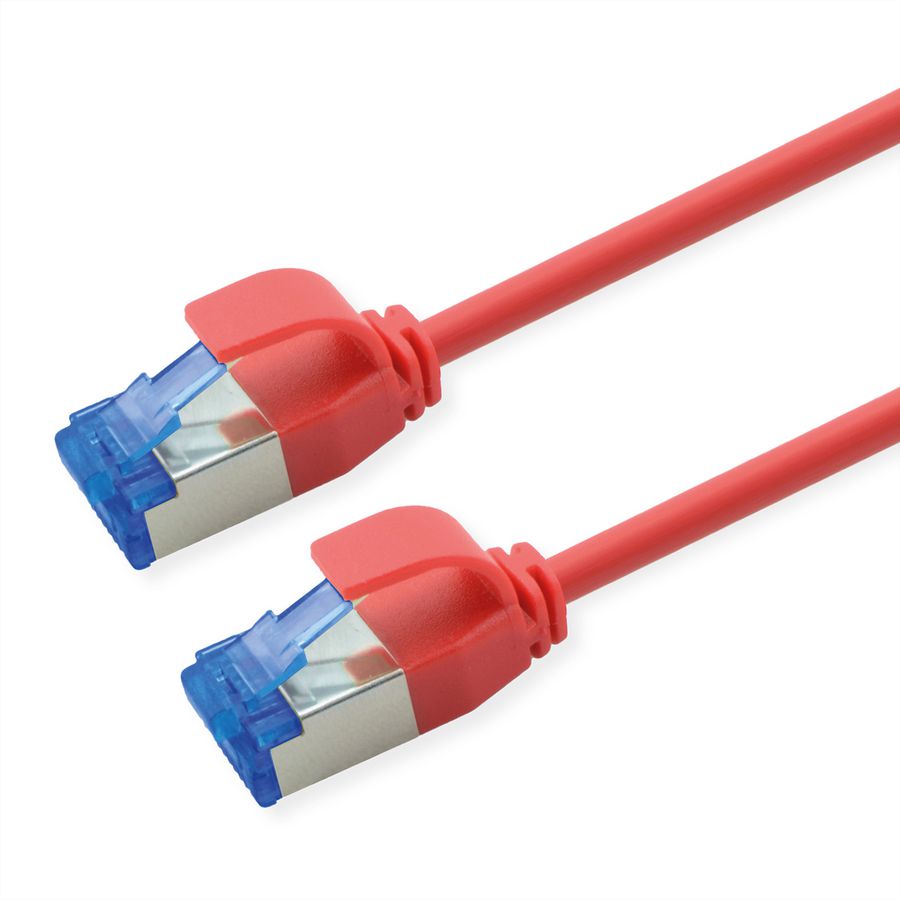 ROLINE Cordon Cat.6A (Classe EA) S/FTP (PiMF), LSOH, PoE , rouge, 2 m