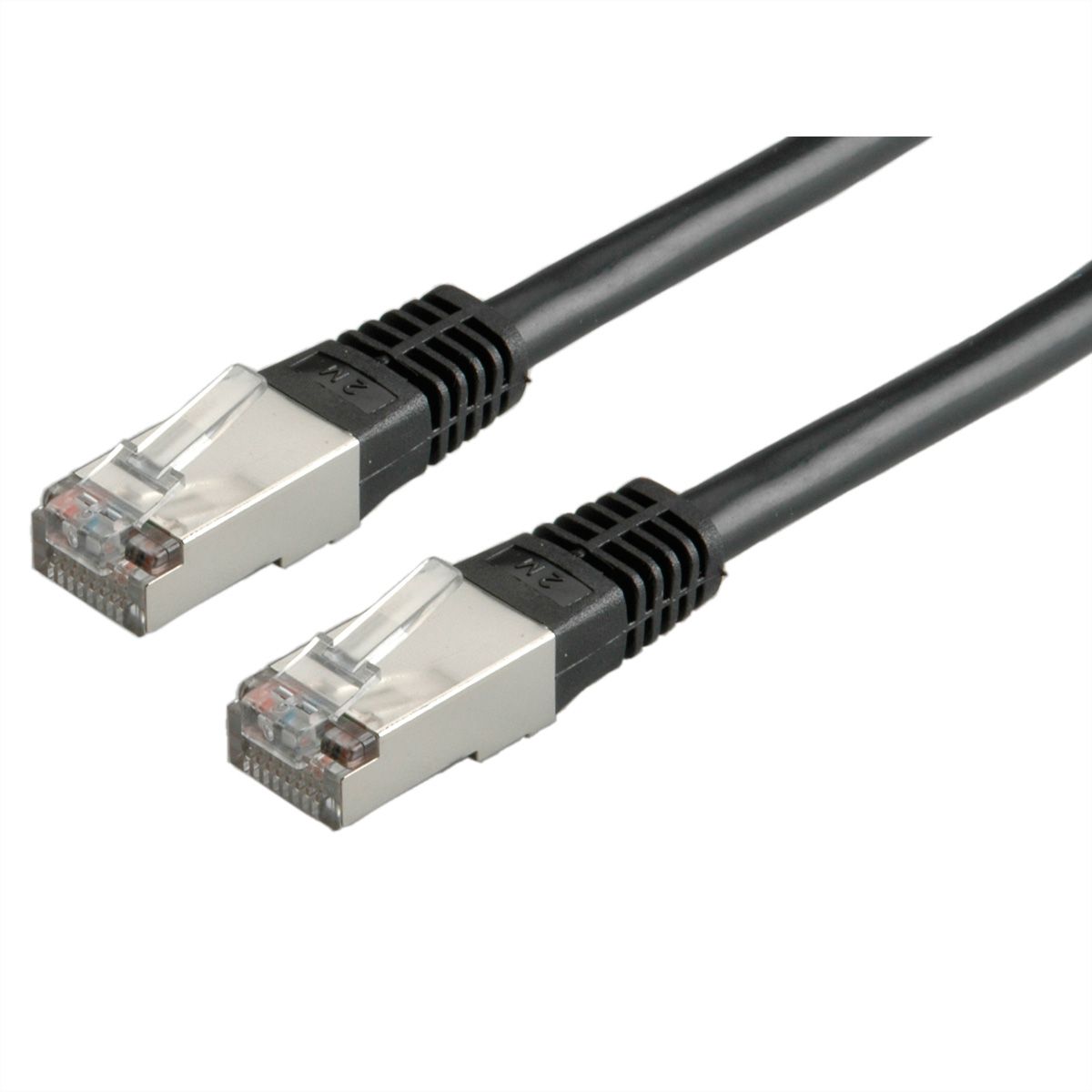 Cordon VALUE Cat.6 (Classe E) S/FTP (PiMF), noir, 10 m
