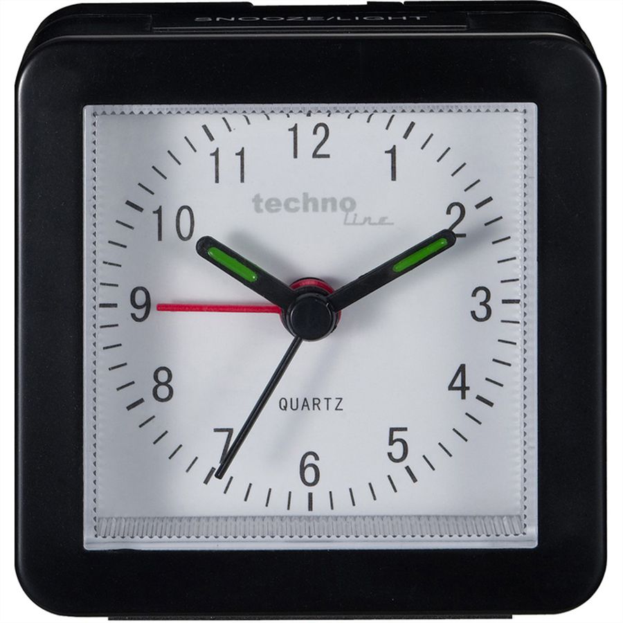 TechnoLine Wecker MODELL SC, schwarz