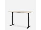 WRK21 Schreibtisch Smart 180 x 80 cm, Höhenverstellbar, Mandal Ahorn / Schwarz