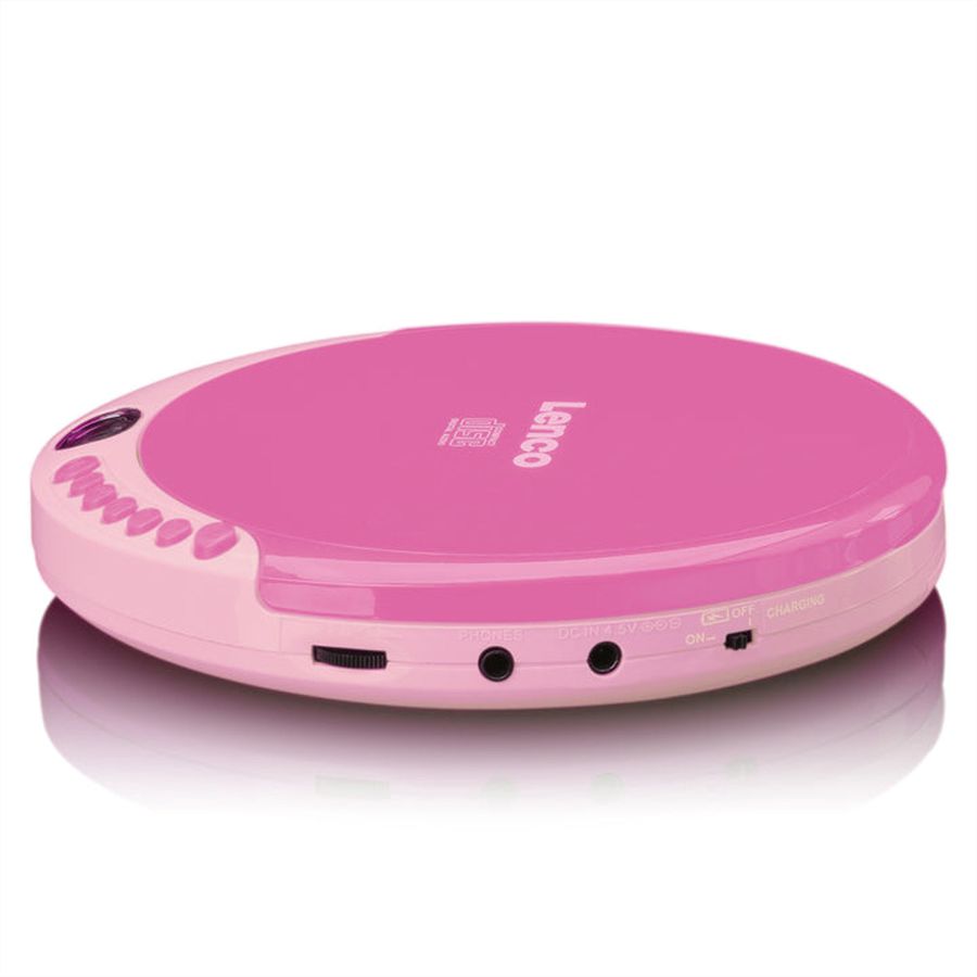 Lenco Lecteur CD portable CD-011PK rose