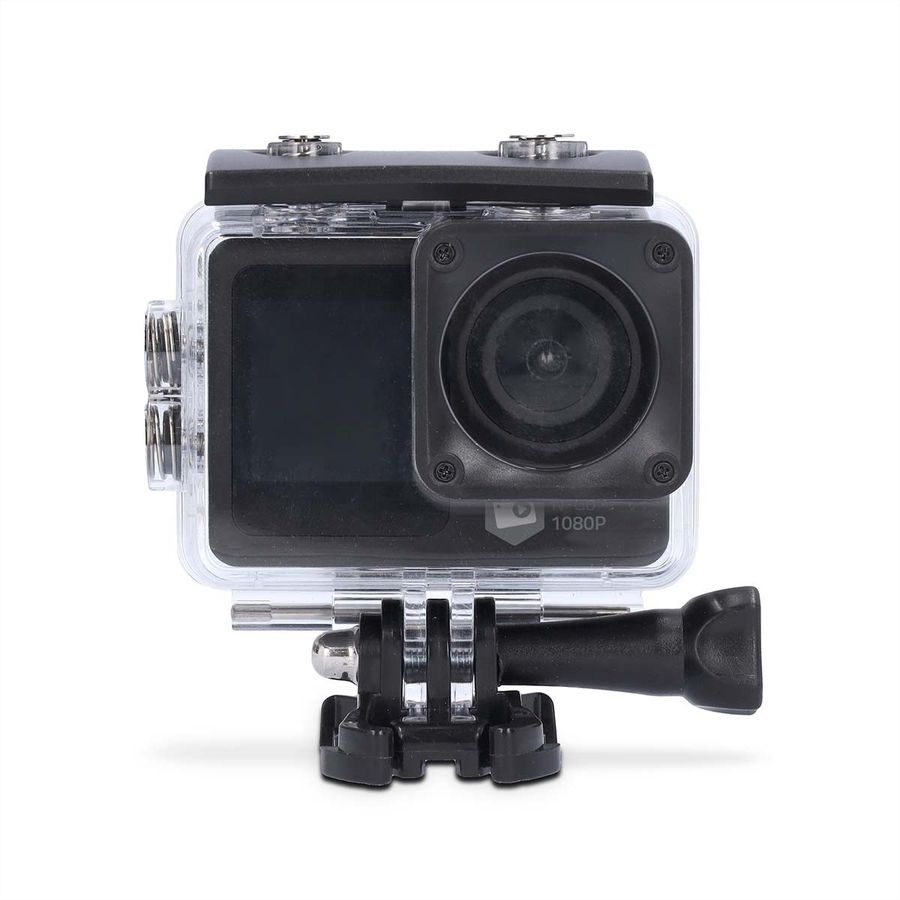 Nedis Action Cam 1080p, Dualscreen, 12Mp. 30fps, Wasserdicht bis 30m
