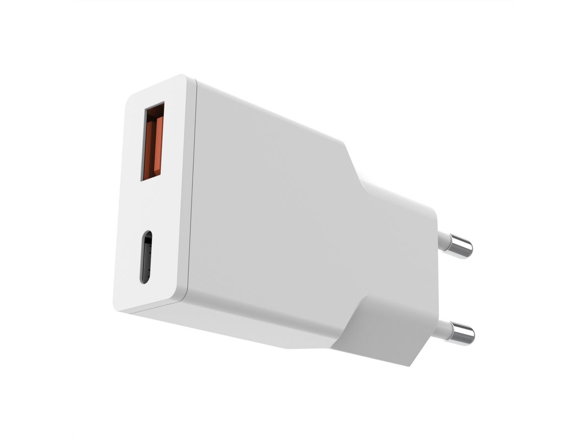 VALUE Chargeur USB, 2 ports type A+C, 20W