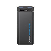 Xlayer Powerbank Solid 20'000mAh, USB C, USB A, Output 2.1 A, schwarz