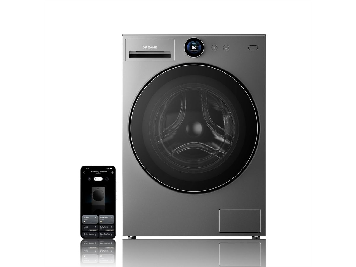 Dreame Lave-linge L9, 11kg  , DWF11L90TAEU, A, Titanium Grey
