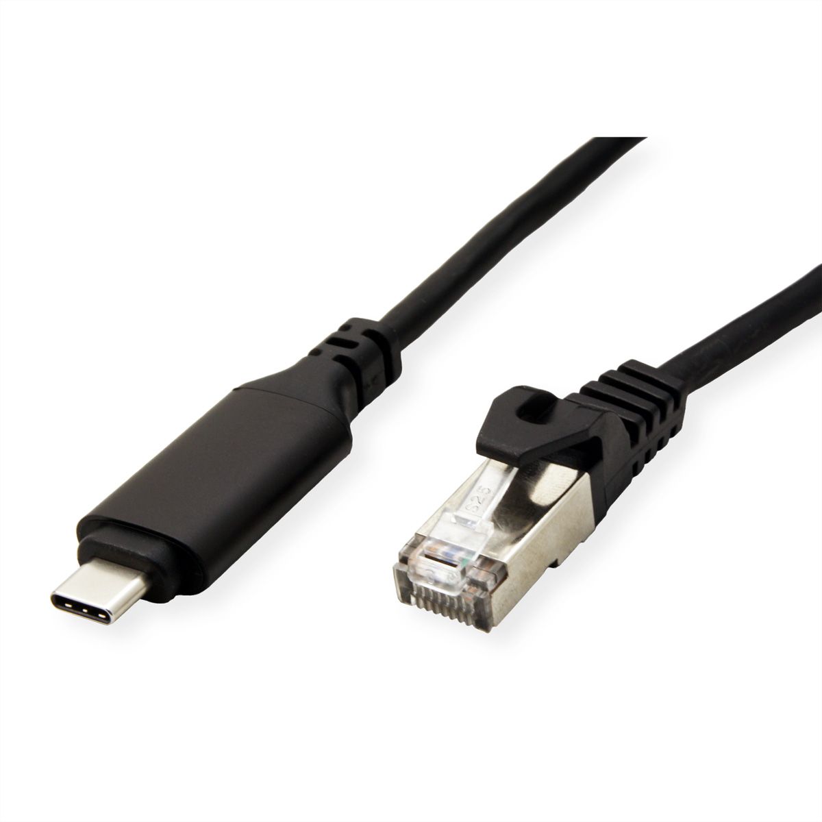 ROLINE Câble convertisseur USB-C - Gigabit Ethernet, noir, 1 m