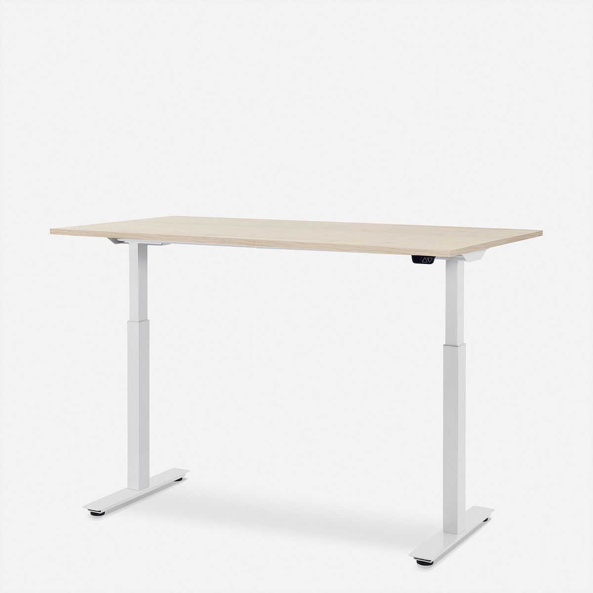 WRK21 Schreibtisch Smart 160 x 80 cm, Höhenverstellbar, Mandal Ahorn / Weiss
