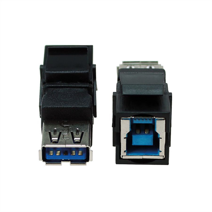 BACHMANN Keystone USB 3.0 Coupleur A/B femelle-femelle noir