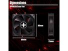 Xilence XPF80.W Ventilateur de boîtier 80mm, 3PIN, White Box
