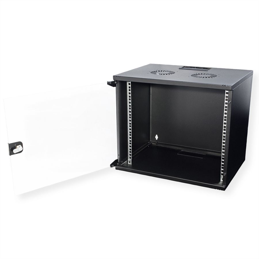 ROLINE 19-Zoll Wandgehäuse Basic 9 HE, 540x400 BxT Bausatz schwarz