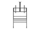 Hagor Standsystem BrackIT Stand Scandio, Mobil, schwarz, 55-86"