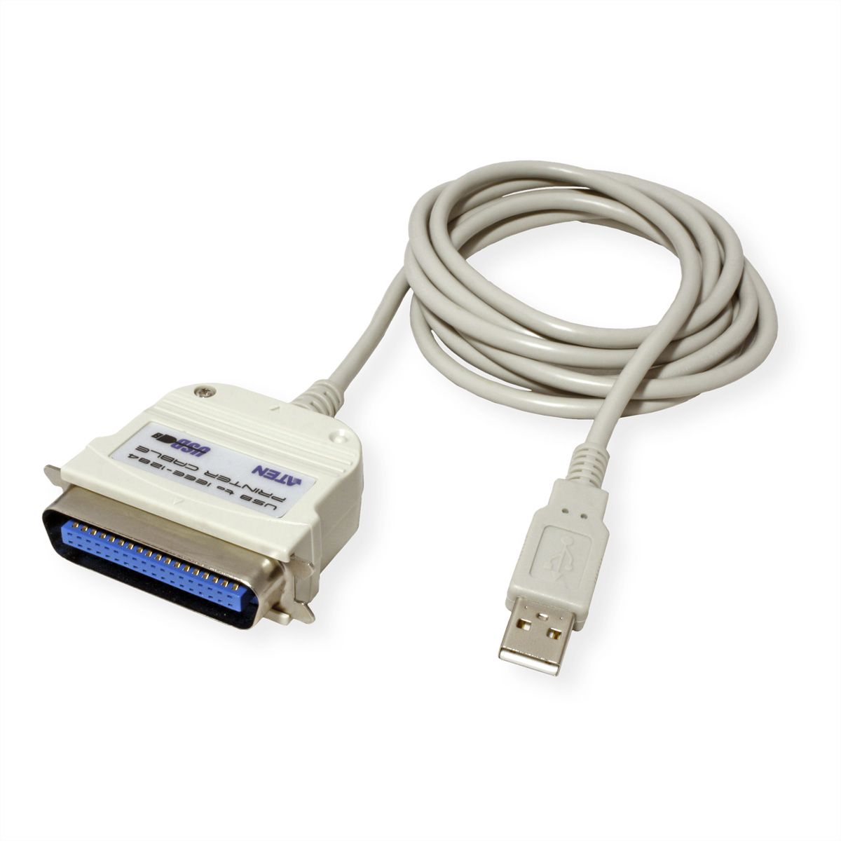 ATEN UC1284B Câble d'imprimante USB-parallèle, 1,8 m