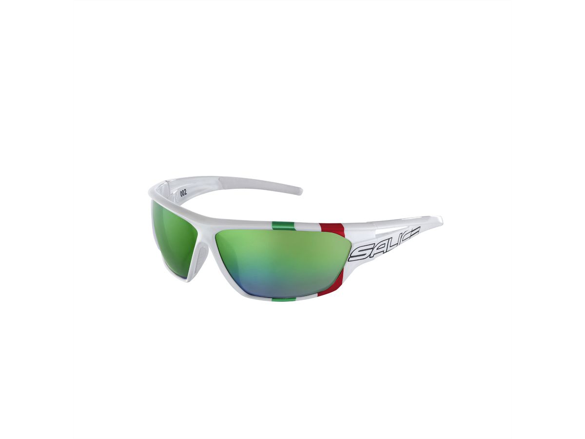 Salice Occhiali Sportbrille 002ITA, White ITA / RW Green