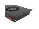 ROLINE 19" Unité de ventilation, 2 ventilateurs, thermostat, noire