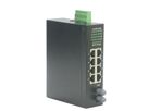 ROLINE Industrie Switch 7x RJ-45, 1x ST, unmanaged