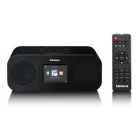 Lenco Internetradio DAB+ DIR-121BK, Color Display 2,4", WLAN