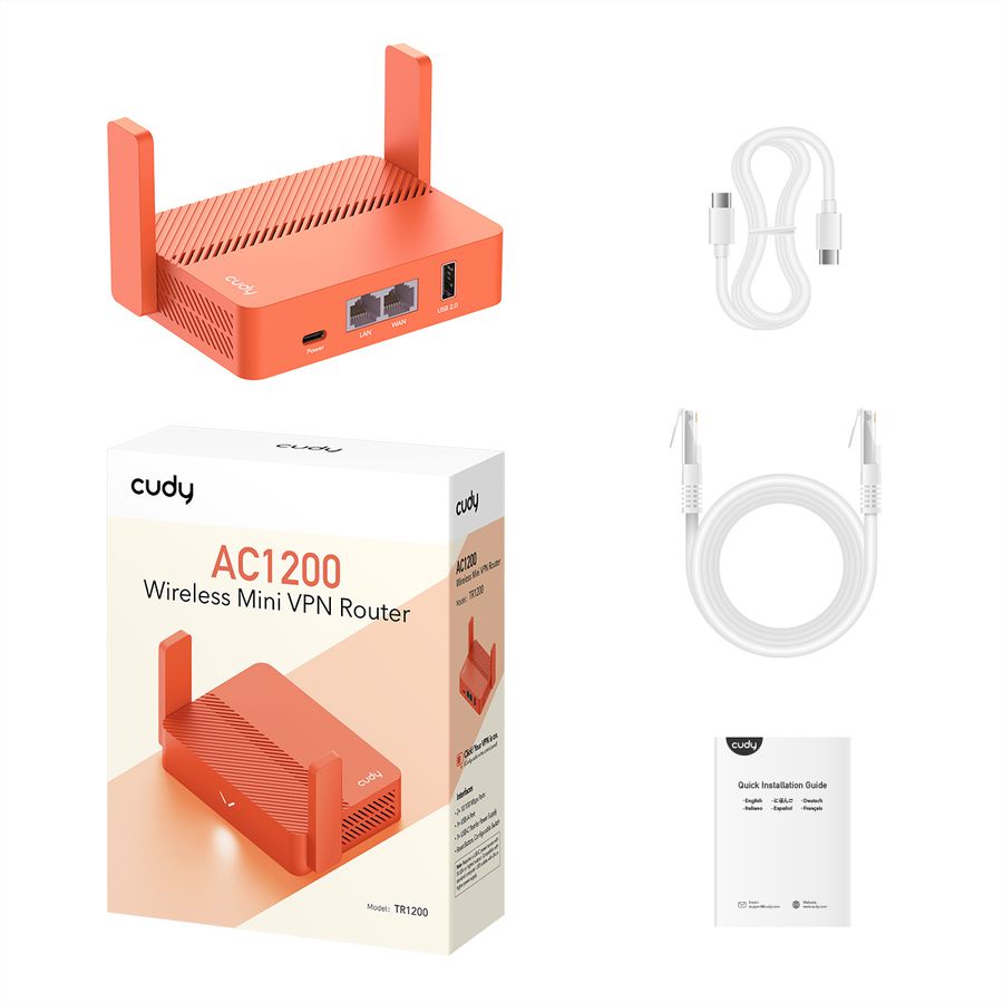 CUDY TR1200 Mini-routeur VPN sans fil