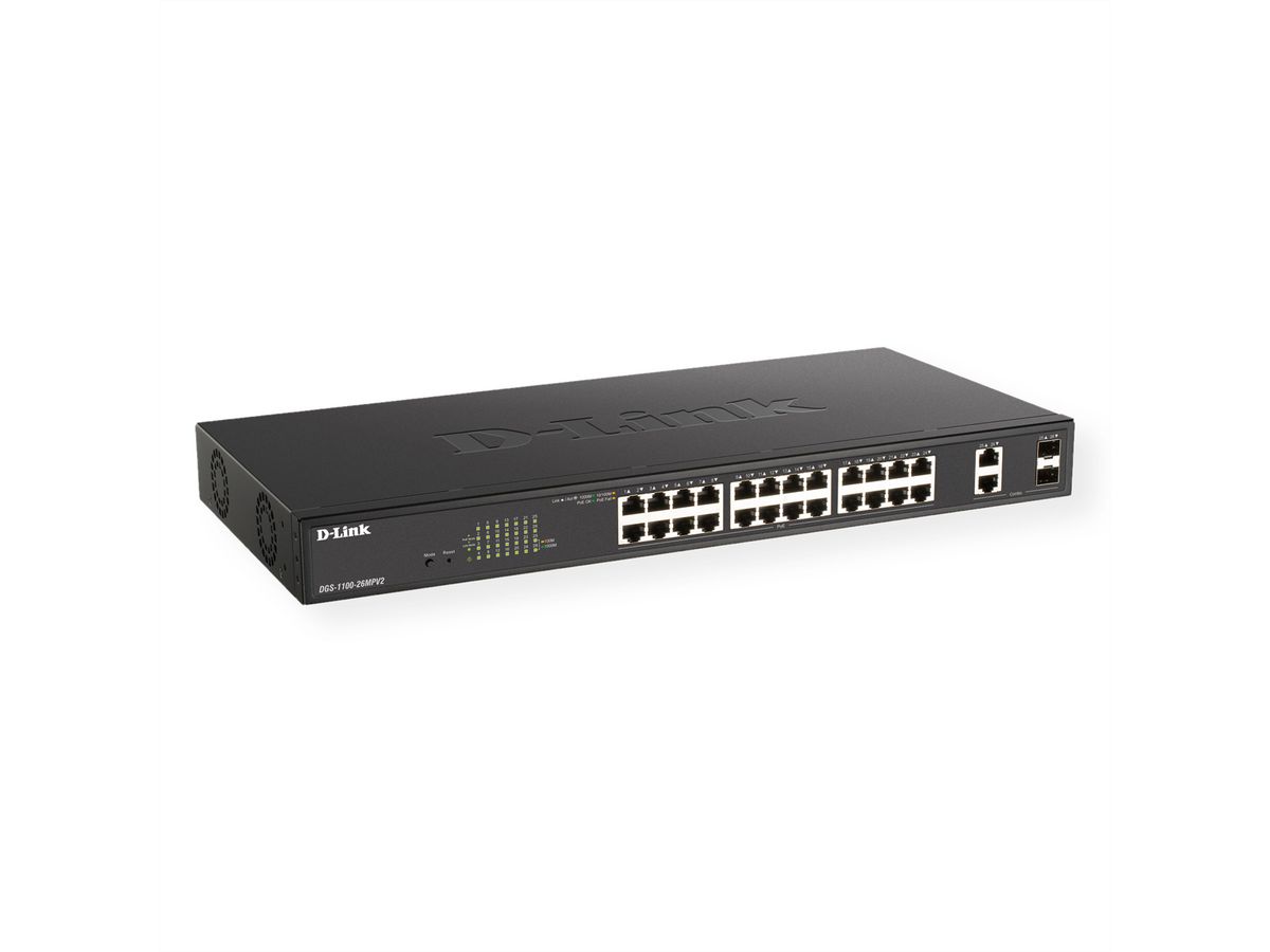 D-Link DGS-1100-26MPV2 Commutateur intelligent Gigabit PoE + 26 ports
