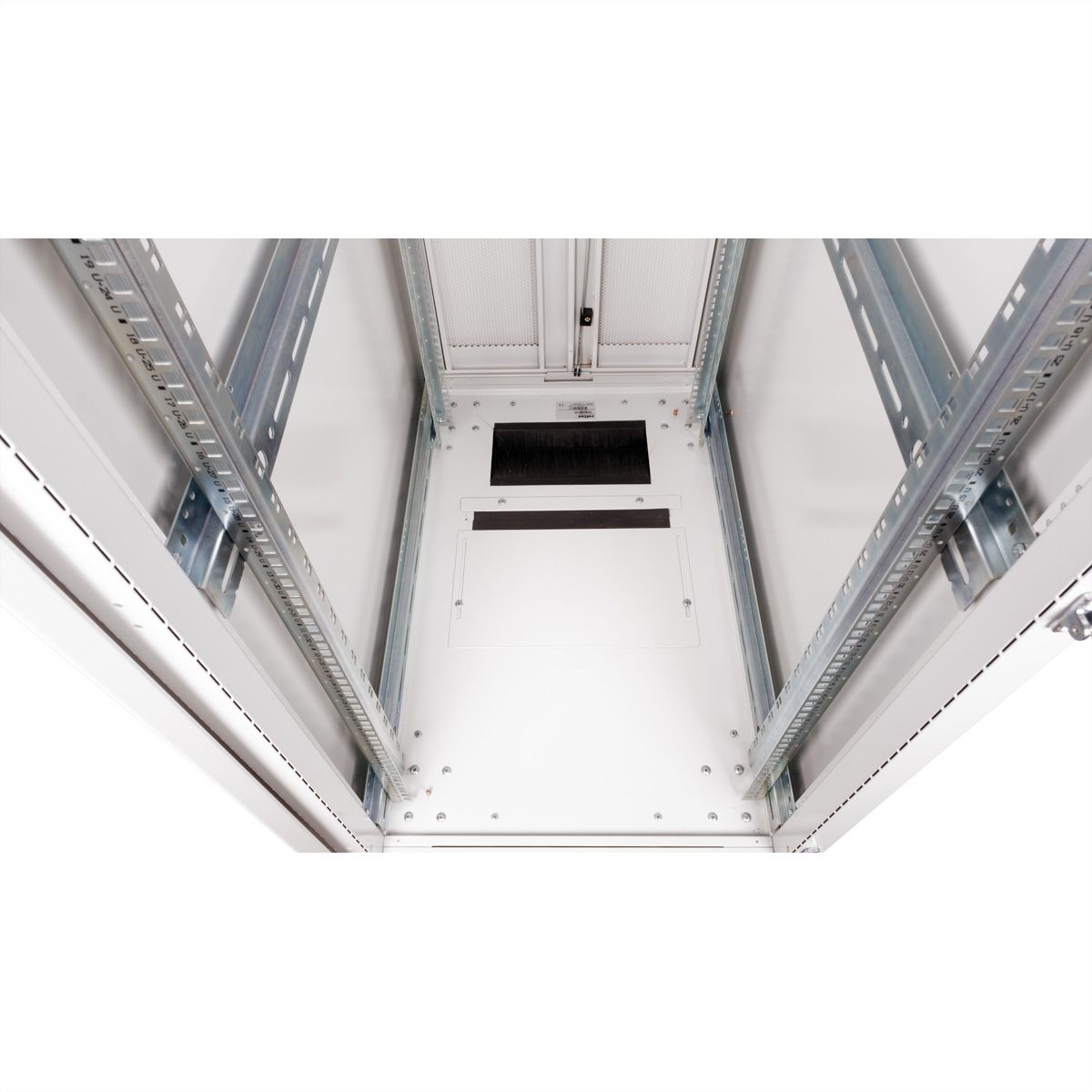 ROLINE 19-Zoll Serverschrank Pro 42 HE, 600x1000 BxT grau Plexiglas