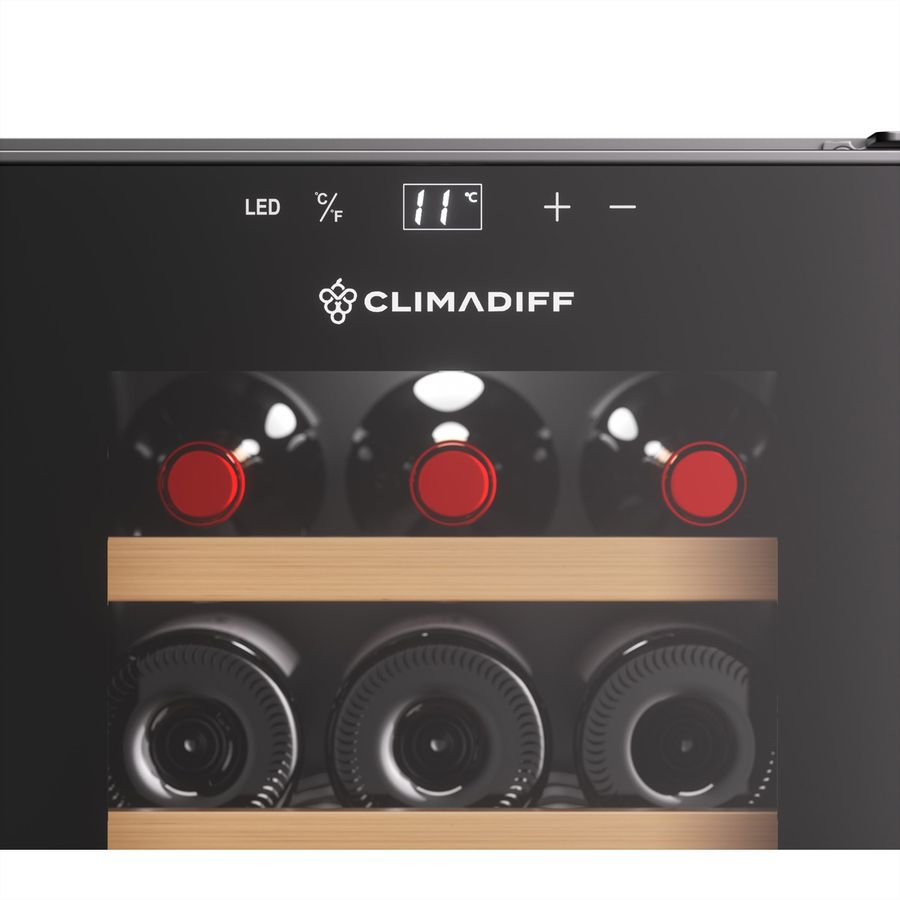 Climadiff Armoire à vin CUVEE18, Autonome, 1 zone, 18 bouteilles