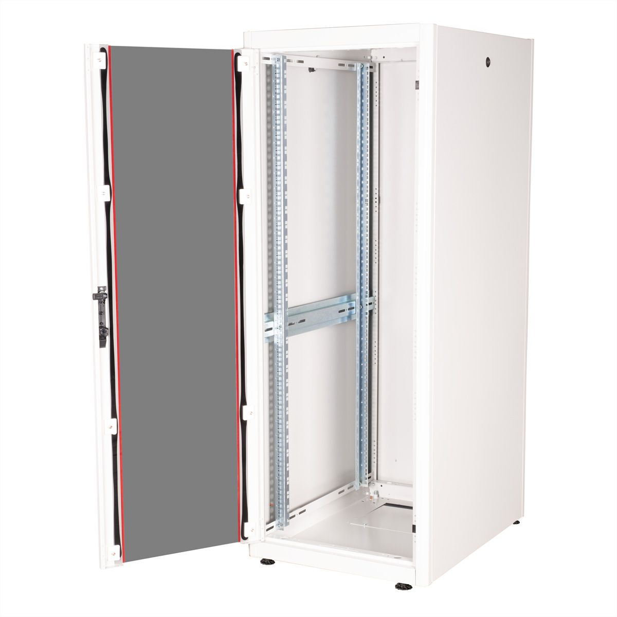 ROLINE 19-Zoll Netzwerkschrank Basic 32 HE, 600x800 BxT Glastür grau