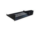 VALUE Etagère 19", 2U, 250 mm, max. 15kg, forme en U, noir