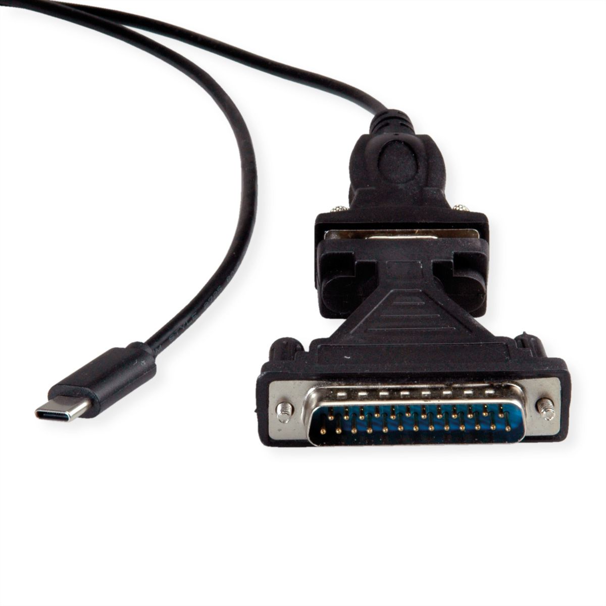 VALUE Convertisseur USB / Série, Type C - RS232, noir, 1,8 m