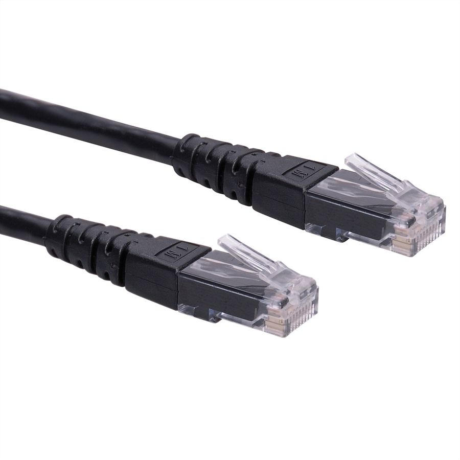 Cordon ROLINE Cat.6 (Classe E) UTP, noir, 2 m