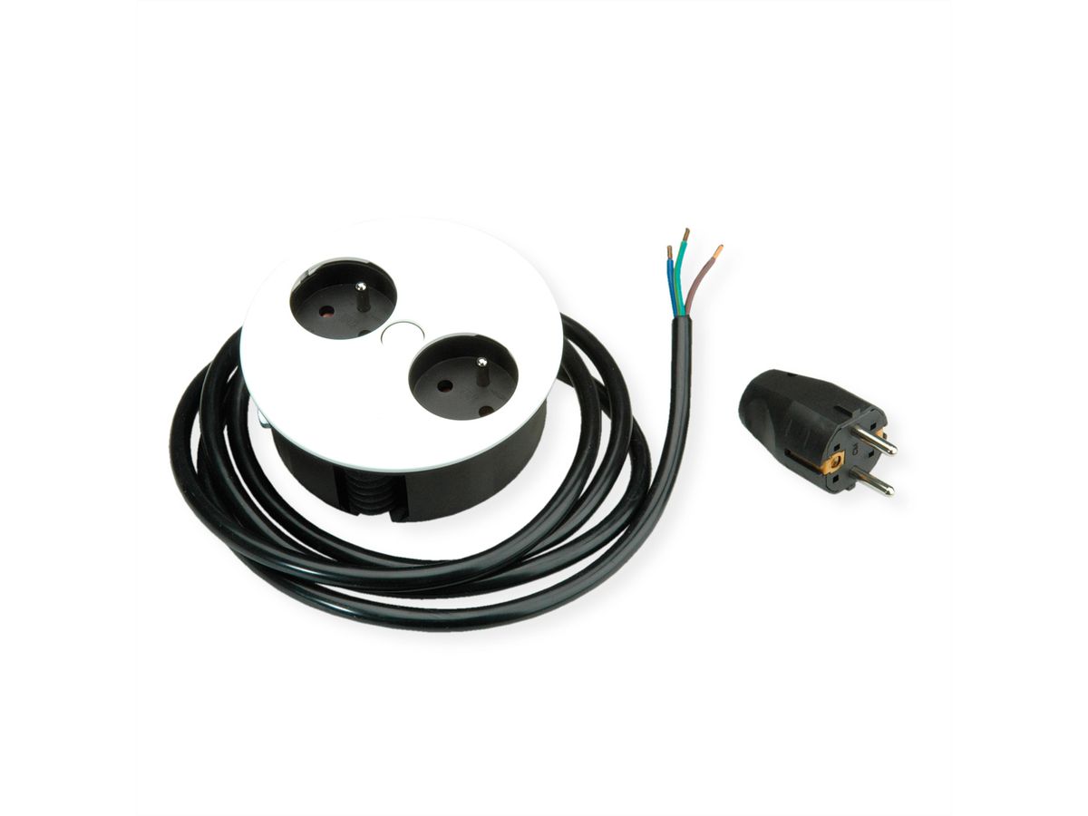 BACHMANN TWIST 2xUTE 2,0m AEH weiss 30GE seidenmatt