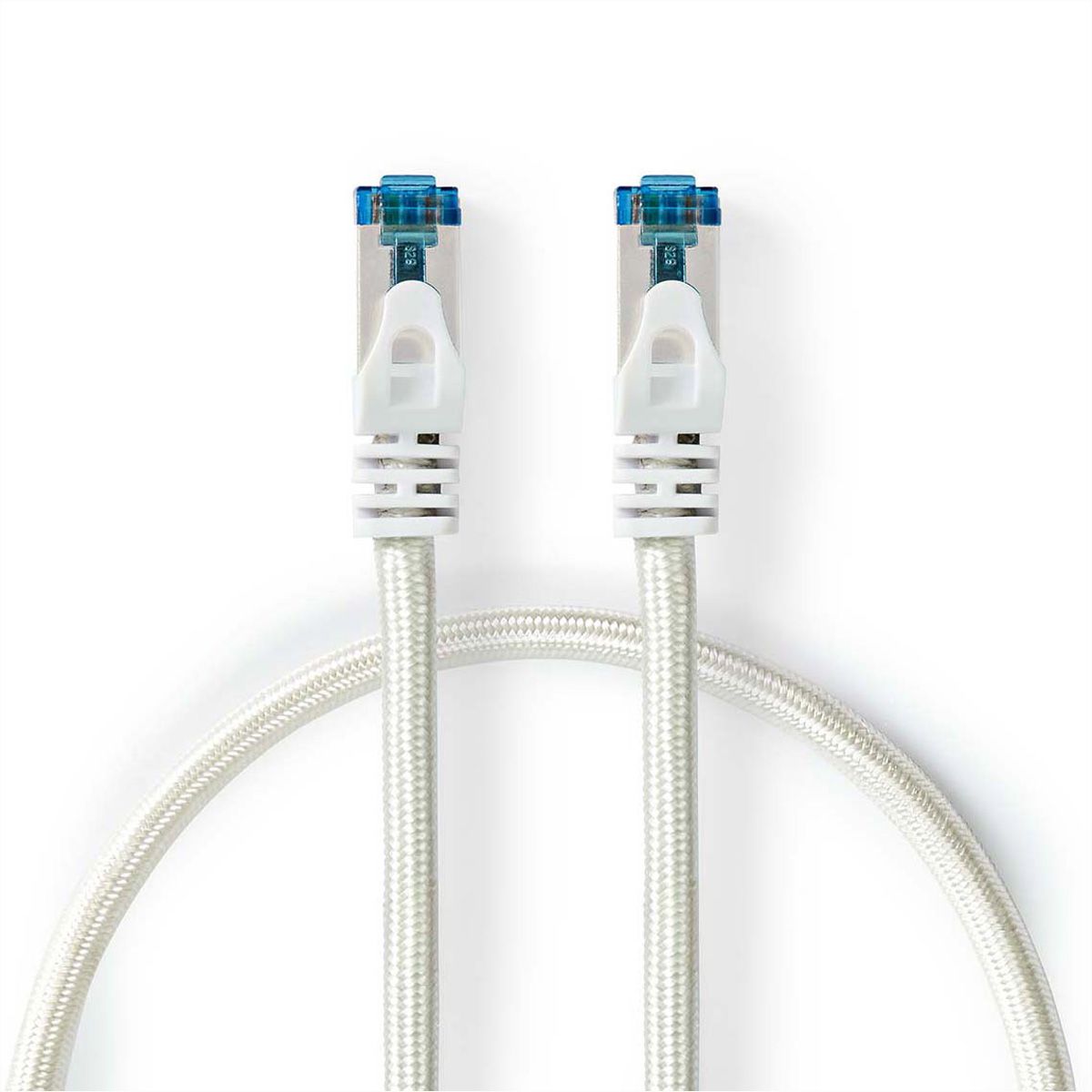 Nedis Patchkabel Cat.6A S/FTP, weiss, 1.0m