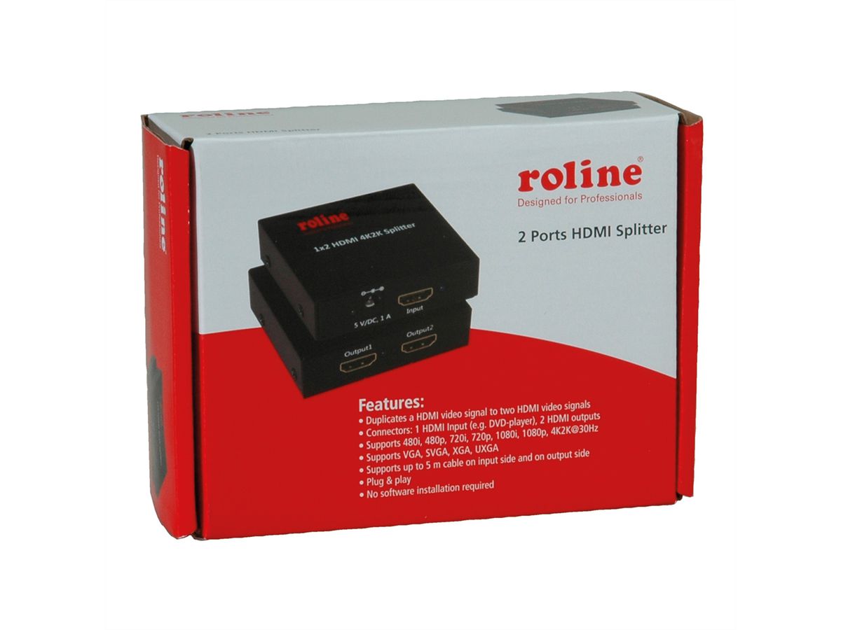 ROLINE HDMI Video-Splitter, 2fach