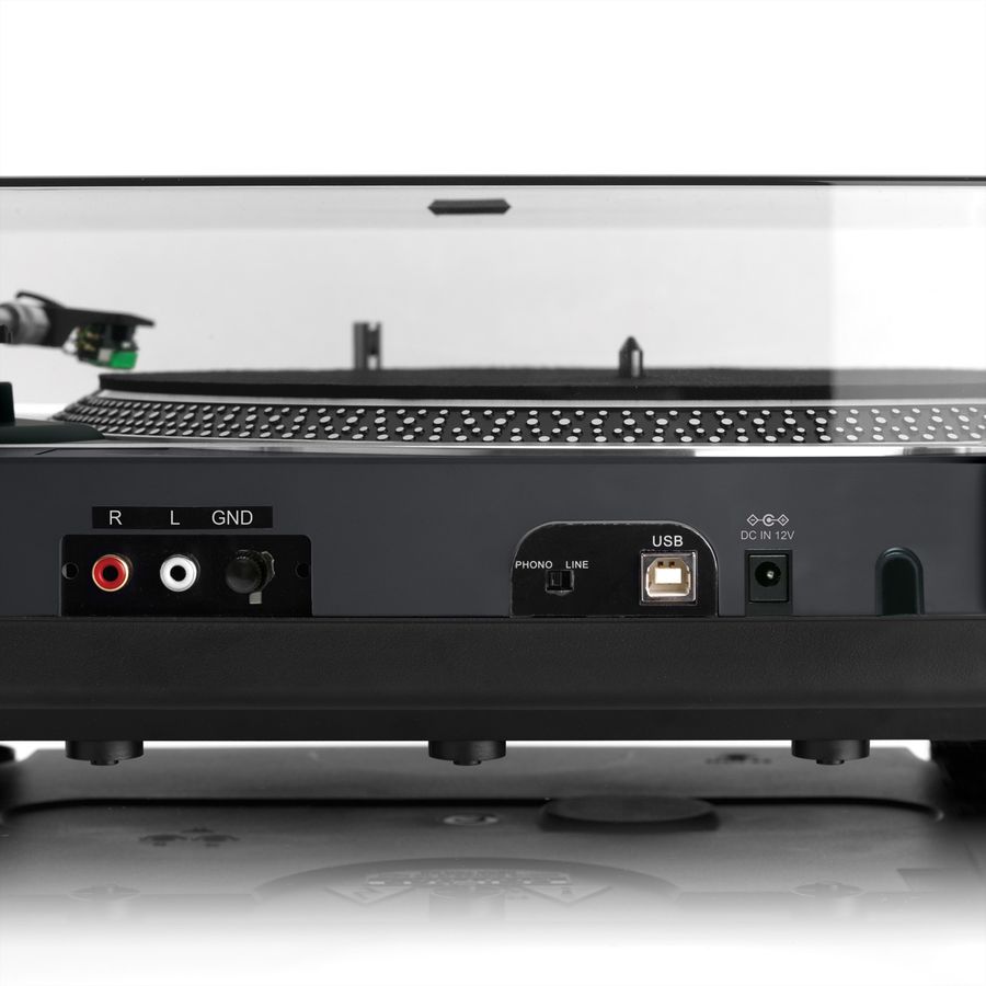 Lenco Platine vinyle L-3828BK, noir