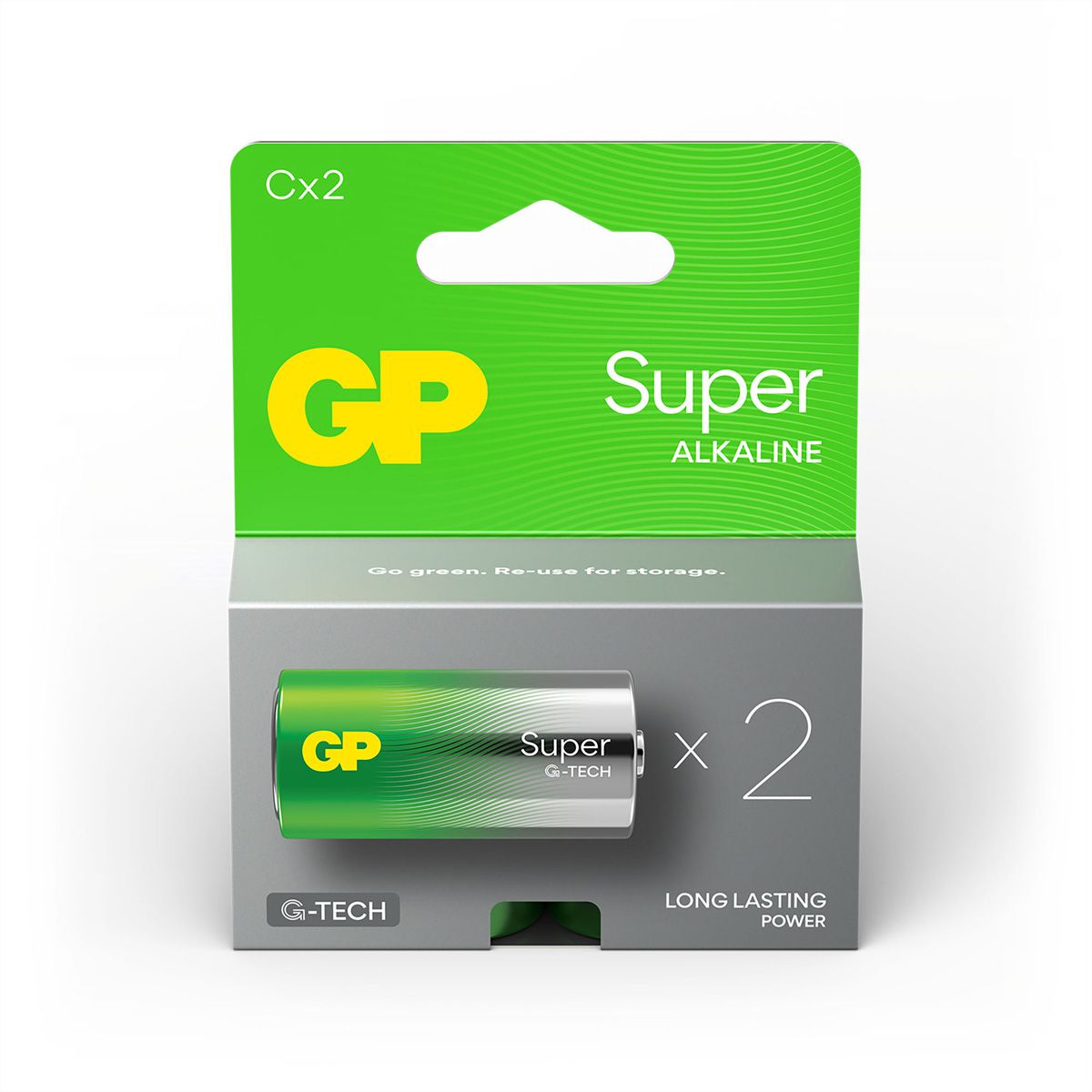 GP Batteries Super Alkaline C 2x