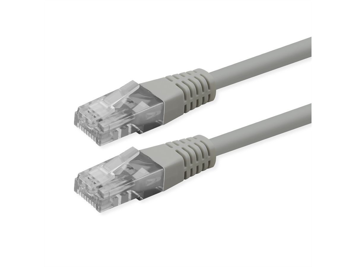 ROLINE Cordon Cat.6 (Classe E), UTP, PoE, gris, 20 m