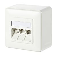 METZ CONNECT C6Amodul 3 ports 180°M AP blanc pur
