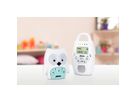 Alecto Digitales Bébéphone DBX-84, Chouette, blanc/vert menthe