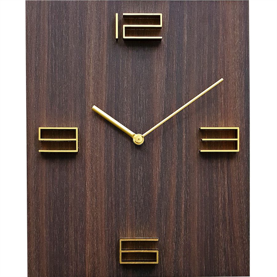Technoline Wanduhr WT2100 braun Quarzuhr