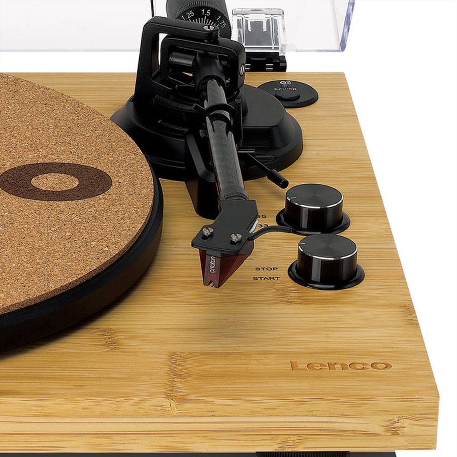 Lenco Platine vinyle LBT-335BA, couleur bambou ,BT, Ortofon 2MRED inclus