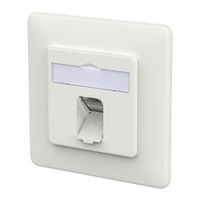 METZ CONNECT E-DAT C6A IDC Dose, 1 Port, UP, verkehrsweiß